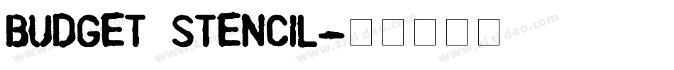 Budget Stencil字体转换